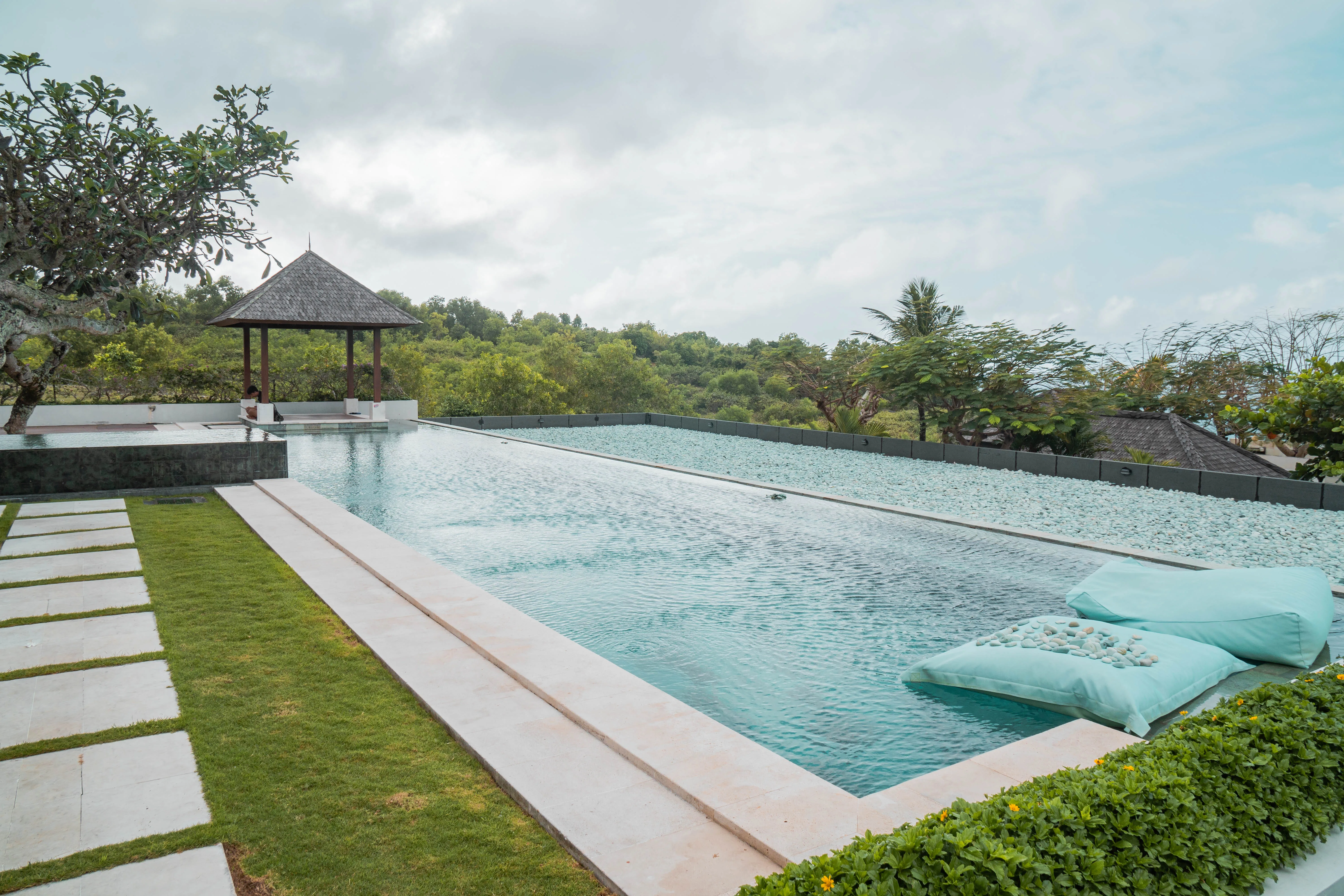 Infinity pools overlooking the ocean